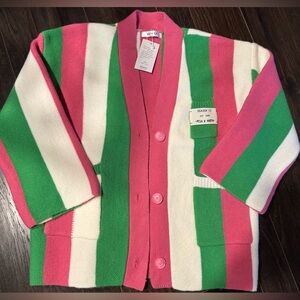 Colorful Striped Women's Cardigan
